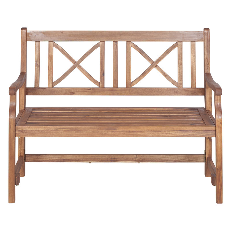 Conner Folding Acacia Wood Garden Bench & Reviews AllModern
